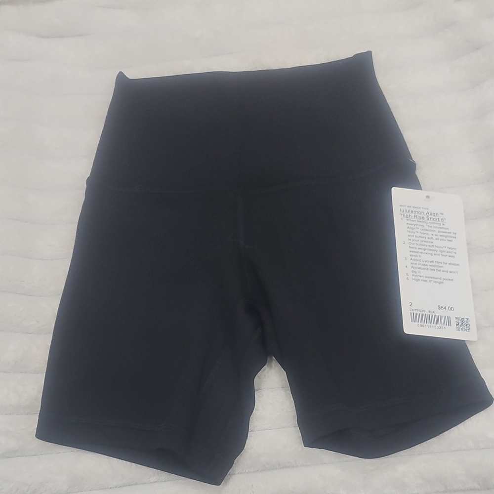 NWT Lululemon Align HR 6 In Biker Short